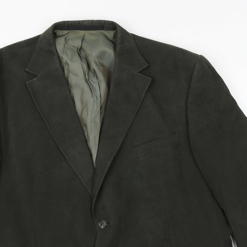 Mens UK Size 42 Marks and Spencer Regular Green Suit Jacket