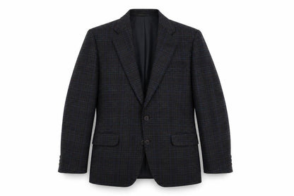 Kaleva Classic Mens Blue Plaid Polyester Jacket Suit Jacket Size 40 Regular
