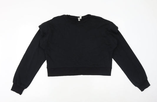 Womens UK Size 10 ASOS Black Pullover Sweatshirt