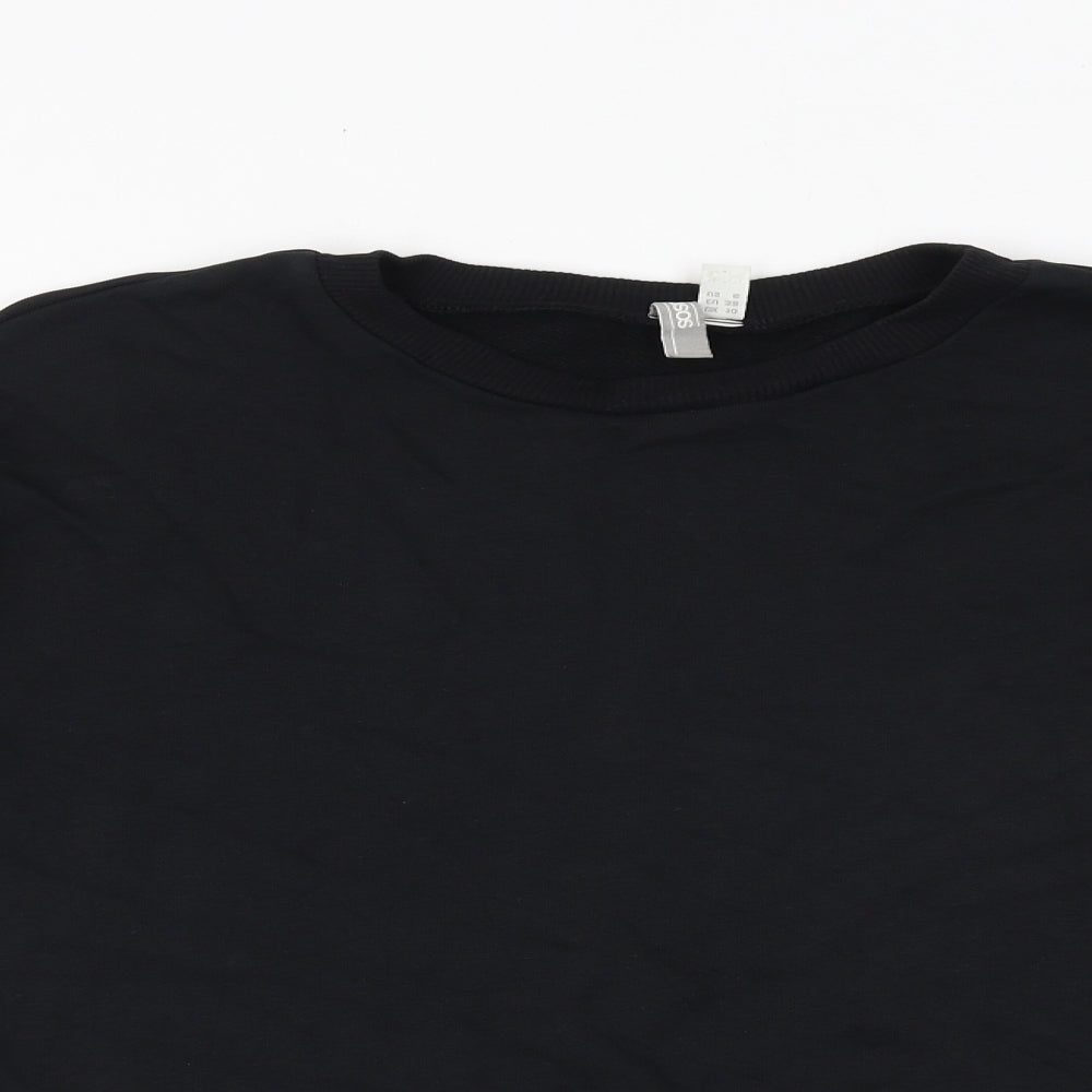Womens UK Size 10 ASOS Black Pullover Sweatshirt