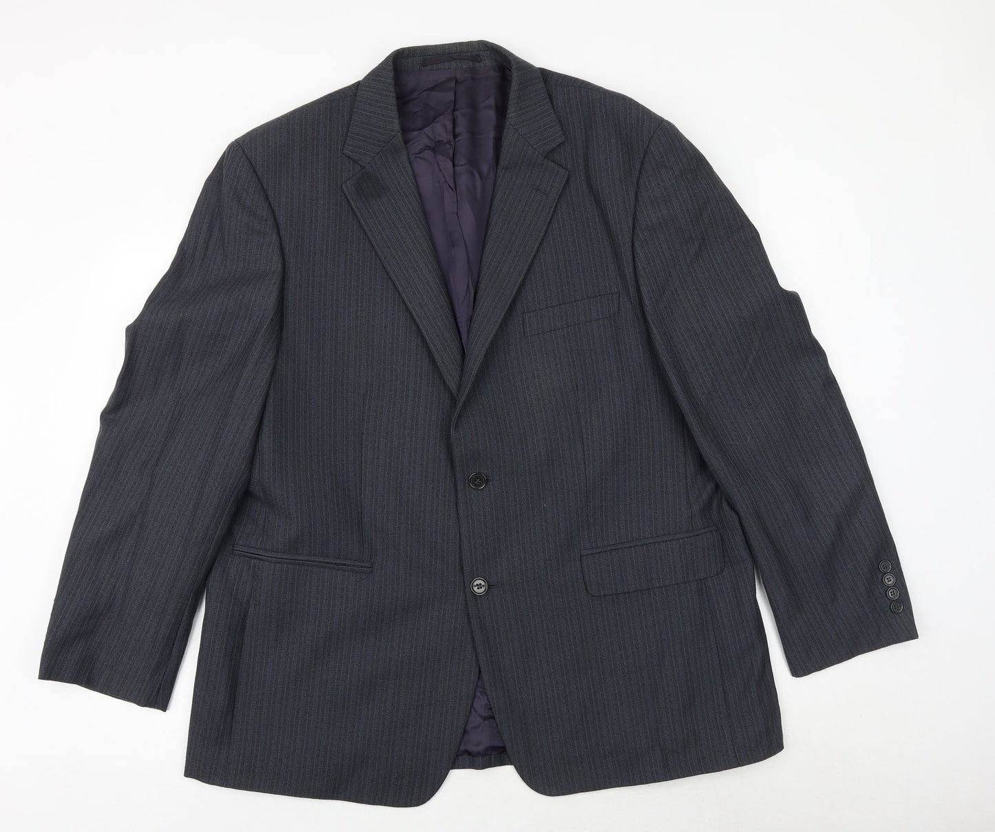 Mens UK Size 46 Wellington Regular Blue Suit Jacket