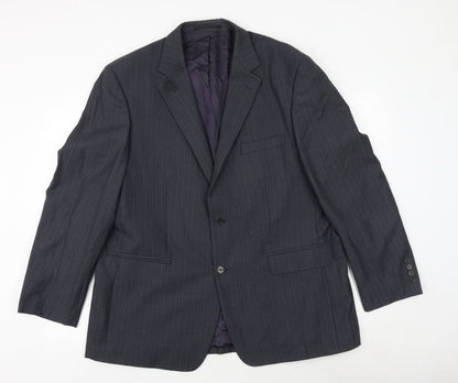 Mens UK Size 46 Wellington Regular Blue Suit Jacket