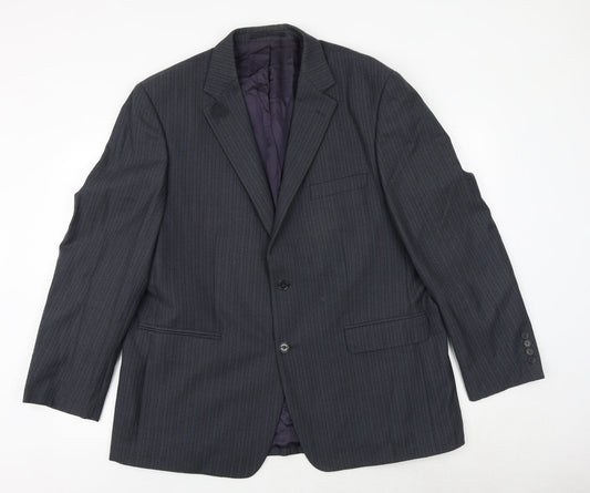 Mens UK Size 46 Wellington Regular Blue Suit Jacket