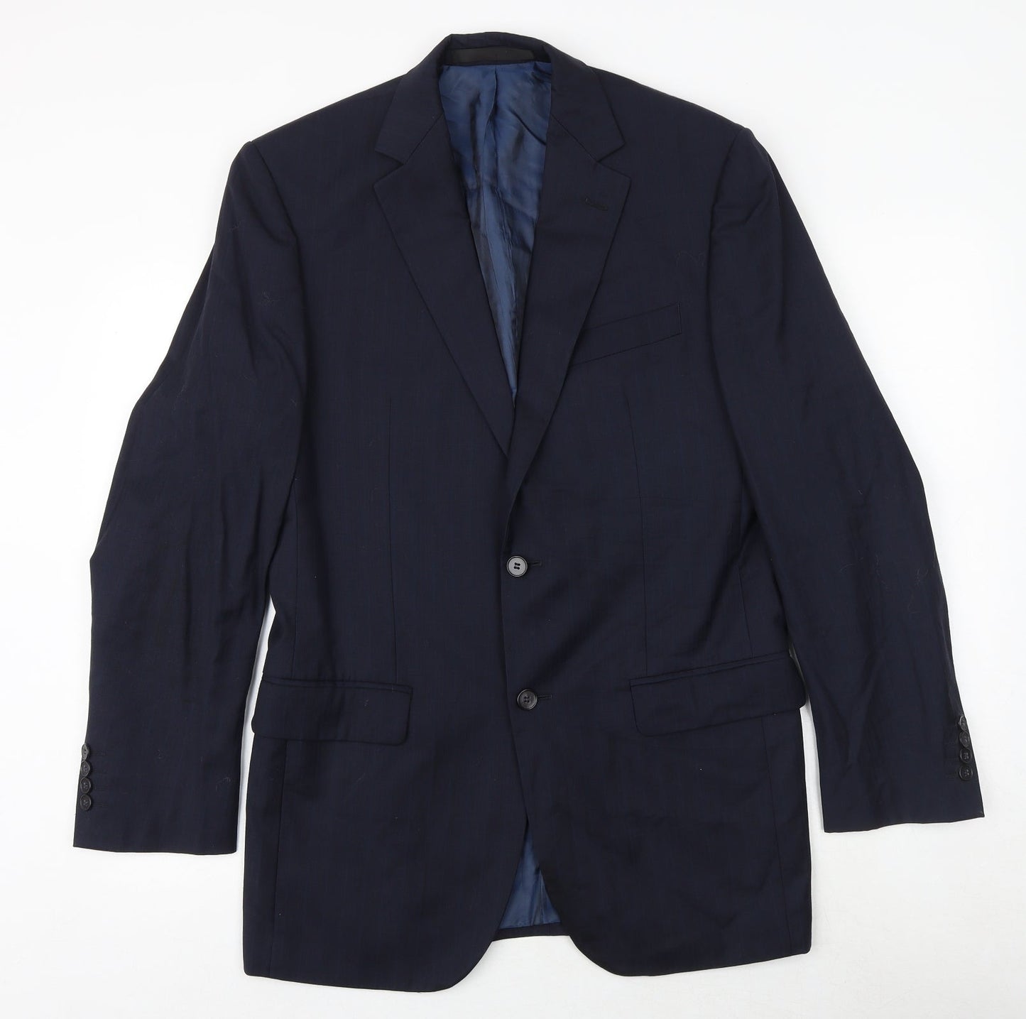 Mens UK Size 38 Marks and Spencer Regular Blue Suit Jacket
