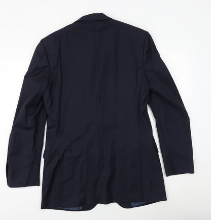 Mens UK Size 38 Marks and Spencer Regular Blue Suit Jacket