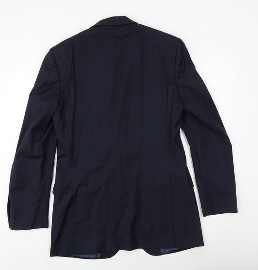 Mens UK Size 38 Marks and Spencer Regular Blue Suit Jacket