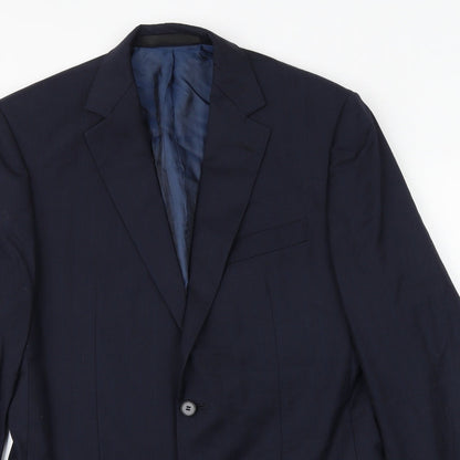 Mens UK Size 38 Marks and Spencer Regular Blue Suit Jacket