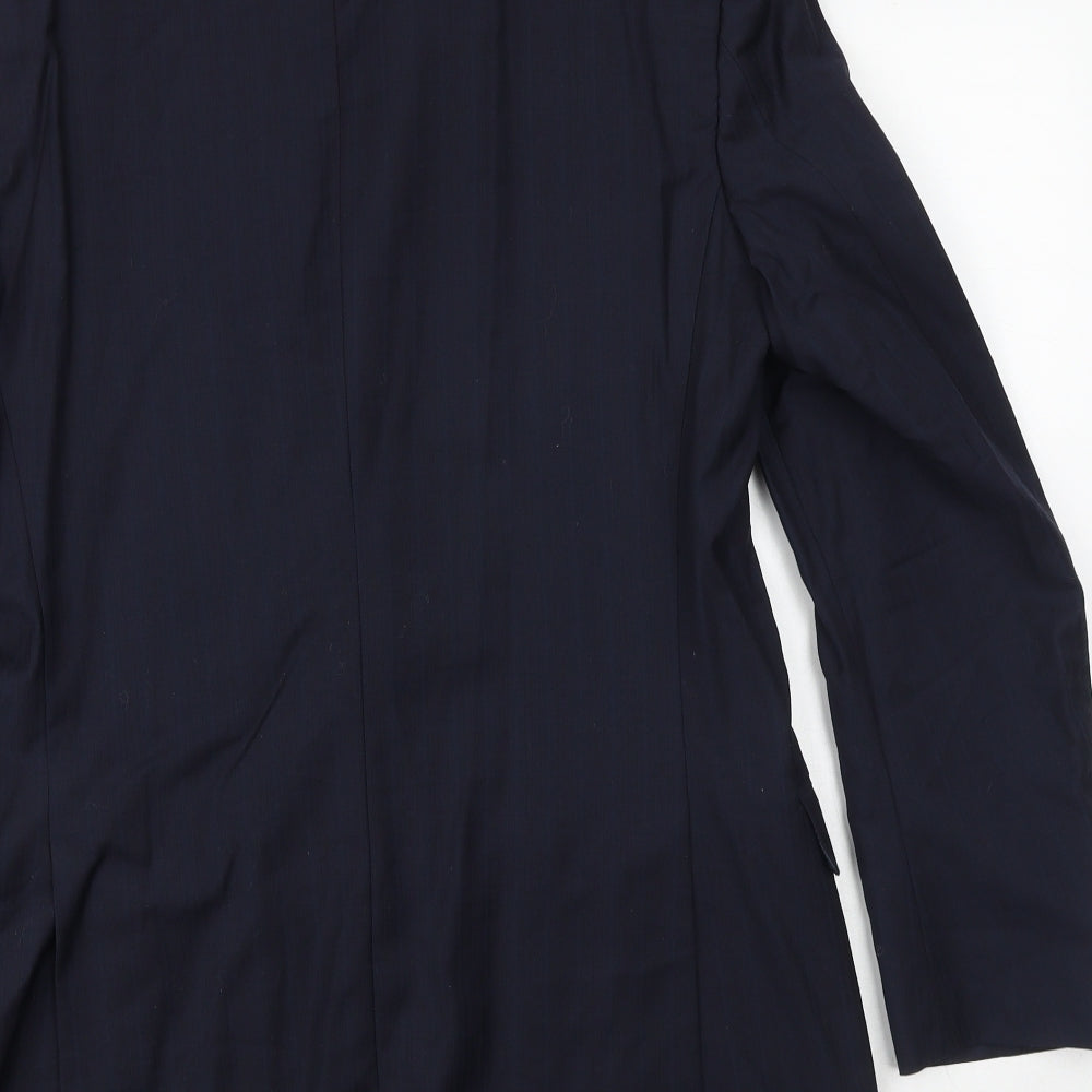 Mens UK Size 38 Marks and Spencer Regular Blue Suit Jacket