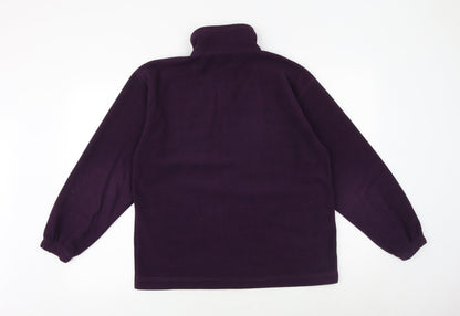 Johnwan Womens Purple Jacket Size M Zip