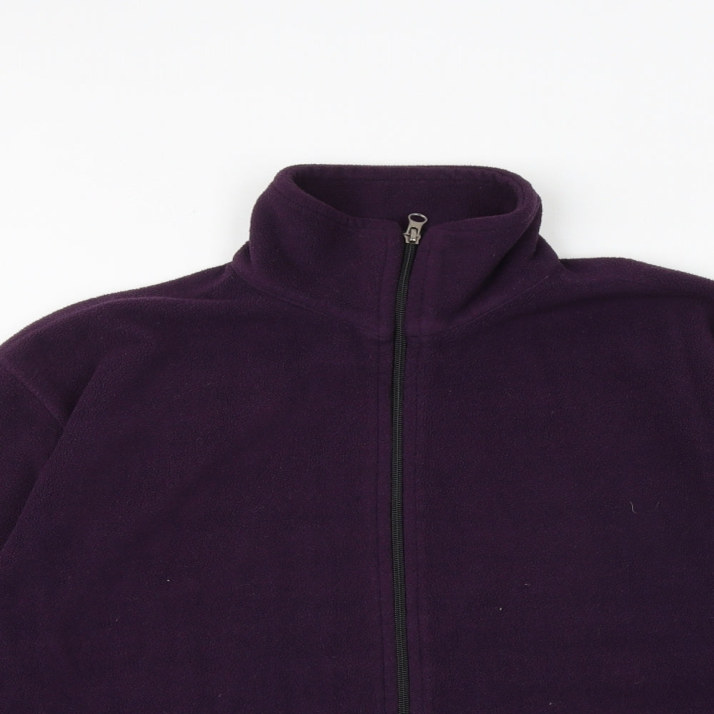 Johnwan Womens Purple Jacket Size M Zip