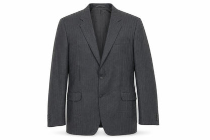 Hepworths Mens Grey Striped Wool Jacket Suit Jacket Size 40 Regular