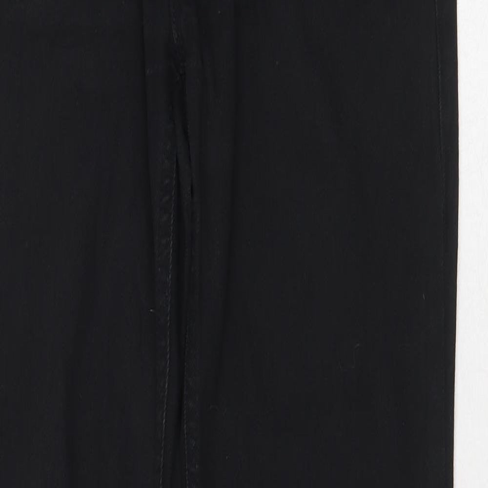 De. Corp Womens Black Cotton Straight Jeans Size 32 in Regular Zip