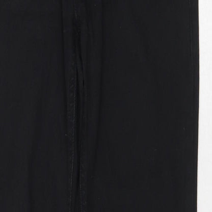 De. Corp Womens Black Cotton Straight Jeans Size 32 in Regular Zip