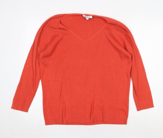 Womens UK Size 14 Great Plains Orange Pullover Jumper