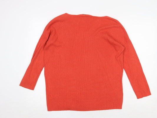 Womens UK Size 14 Great Plains Orange Pullover Jumper