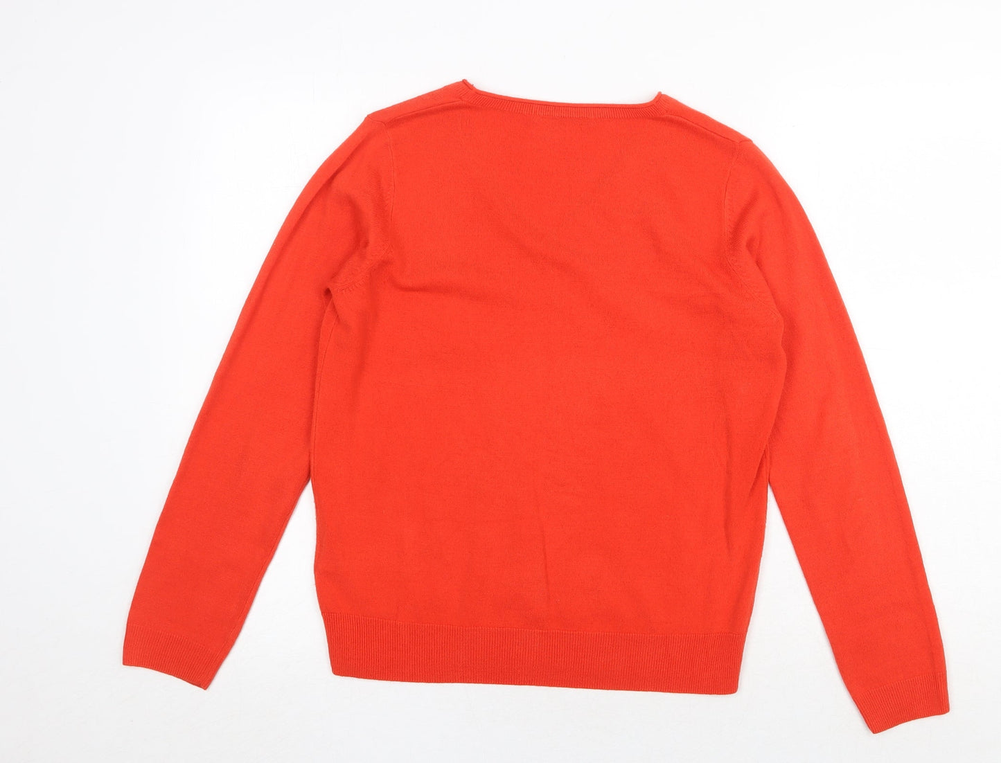 Womens UK Size 14 Marks and Spencer Red Pullover Jumper