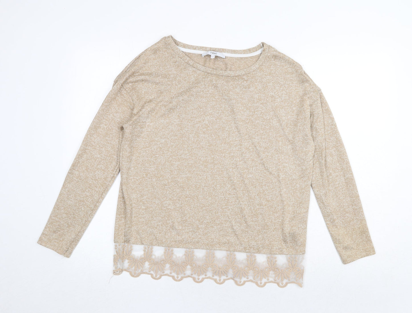 Womens UK Size 12 NEXT Beige Pullover Jumper