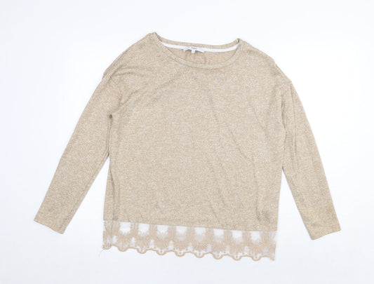Womens UK Size 12 NEXT Beige Pullover Jumper