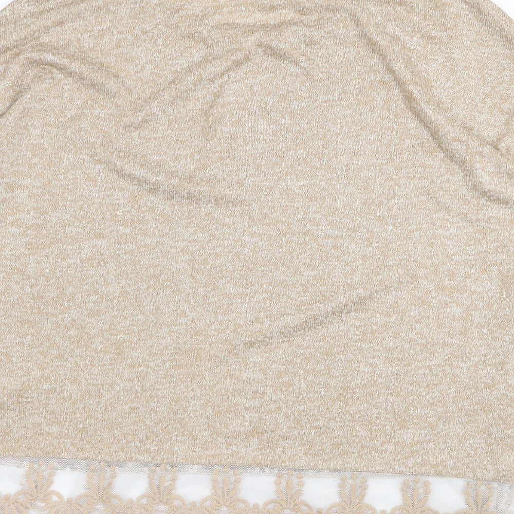 Womens UK Size 12 NEXT Beige Pullover Jumper
