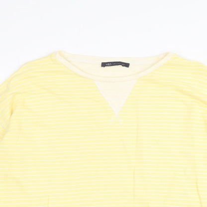 Womens UK Size 12 Marks and Spencer Yellow Pullover Jumper
