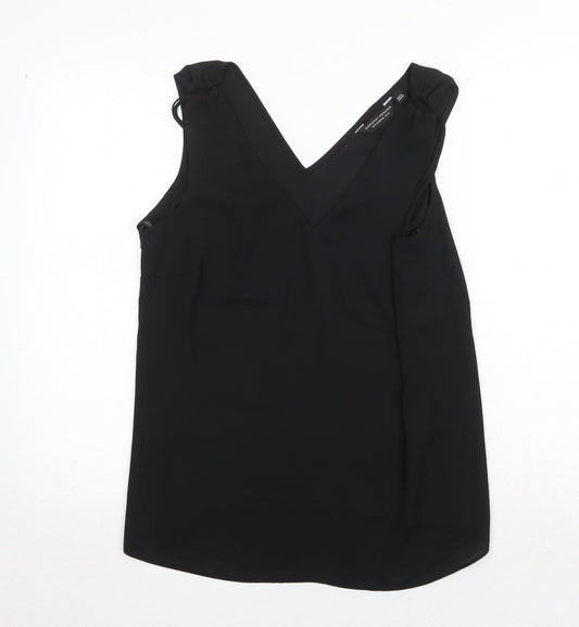 Womens UK Size 12 Dorothy Perkins Black Basic Tank