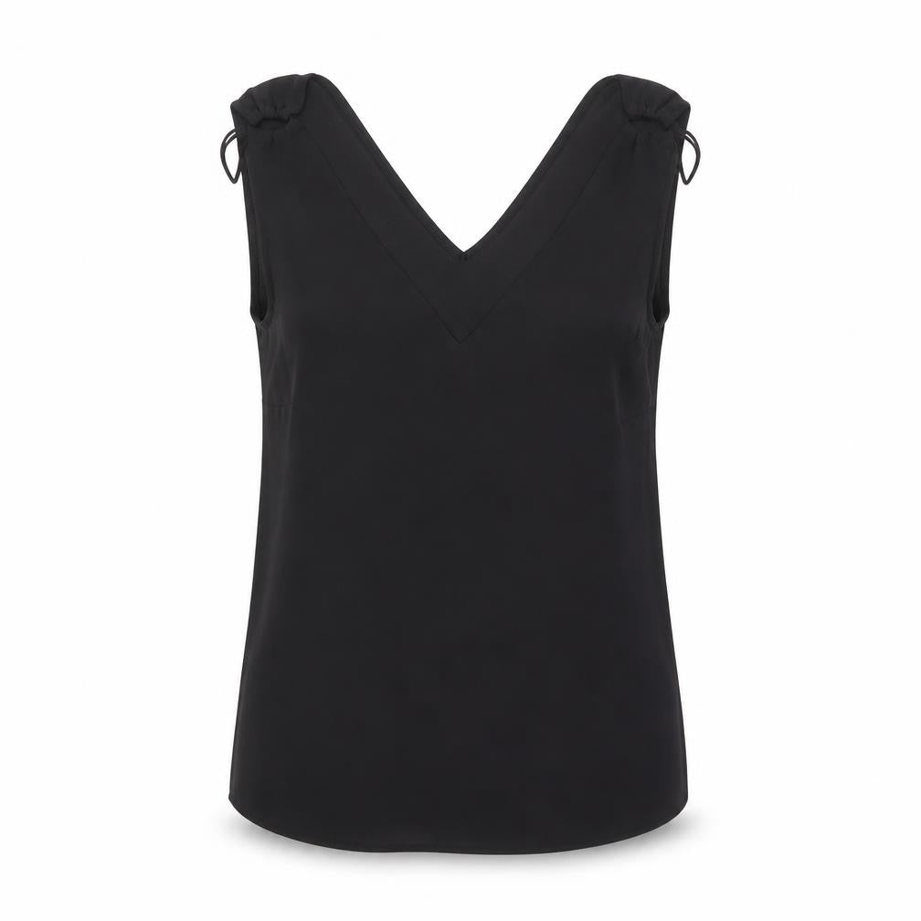 Womens UK Size 12 Dorothy Perkins Black Basic Tank