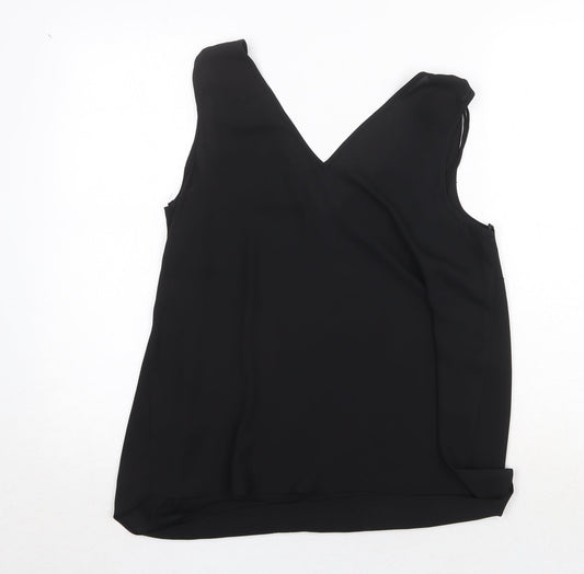 Womens UK Size 12 Dorothy Perkins Black Basic Tank