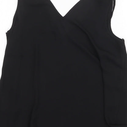 Womens UK Size 12 Dorothy Perkins Black Basic Tank