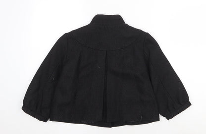 IXF Womens Black Geometric Jacket Size M Button