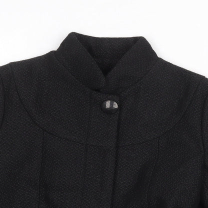 IXF Womens Black Geometric Jacket Size M Button
