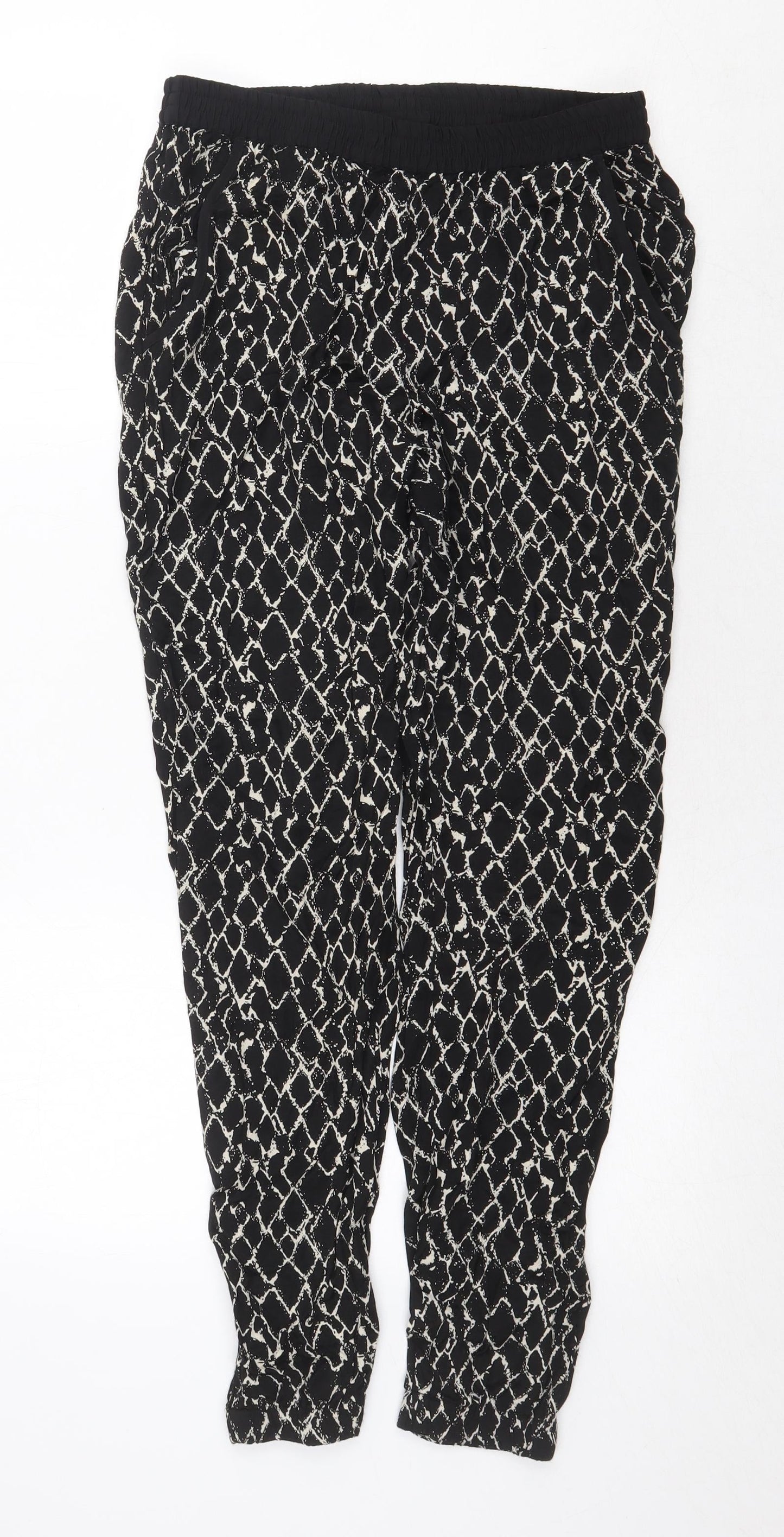 Womens UK Size 10 South Regular Fit  Black Trousers