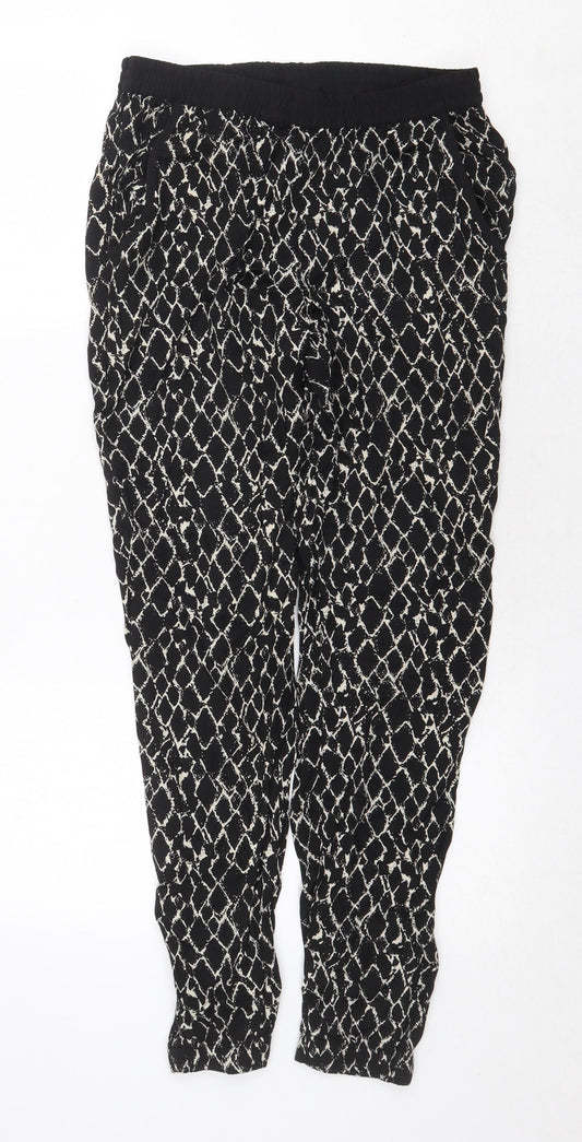 Womens UK Size 10 South Regular Fit  Black Trousers
