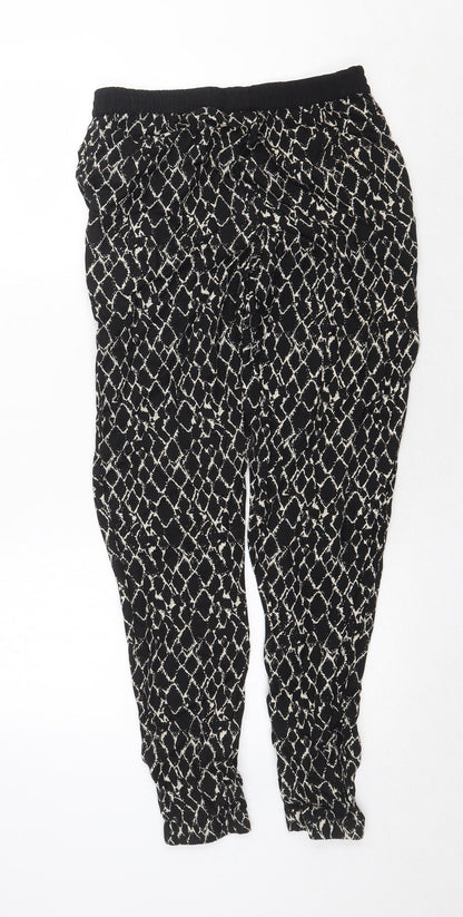 Womens UK Size 10 South Regular Fit  Black Trousers