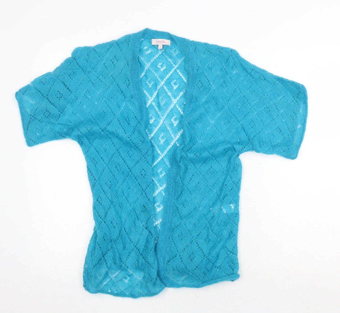 Womens UK Size 12 Debenhams Blue Cardigan Jumper