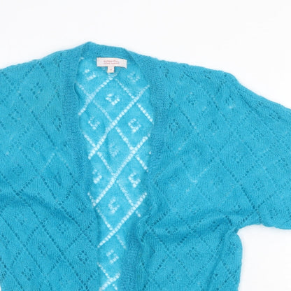 Womens UK Size 12 Debenhams Blue Cardigan Jumper