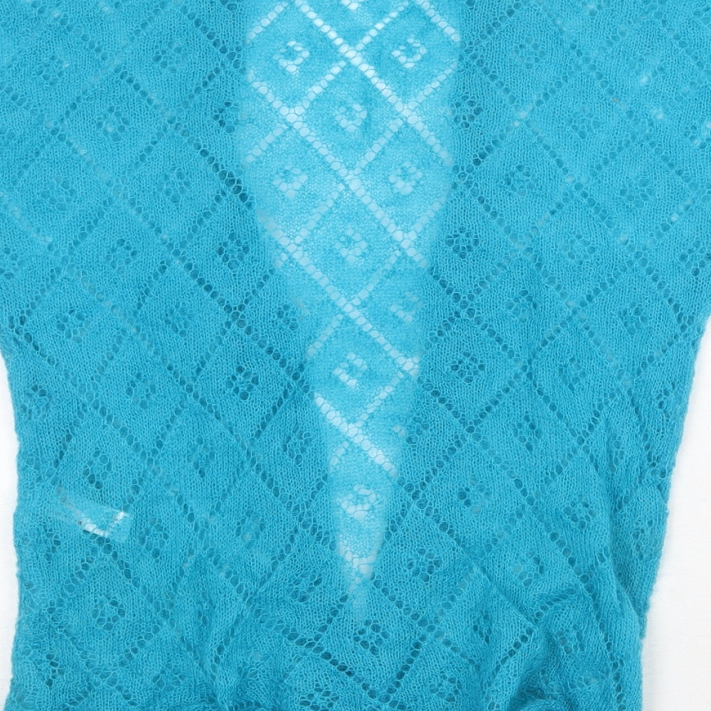 Womens UK Size 12 Debenhams Blue Cardigan Jumper