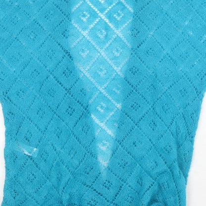 Womens UK Size 12 Debenhams Blue Cardigan Jumper