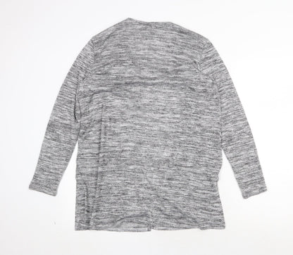 Womens UK Size M H&M Grey Cardigan Jumper