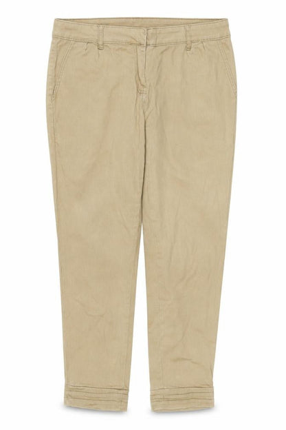 Womens UK Size 14 E-vie Regular Fit Chino Beige Trousers