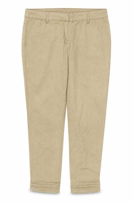 Womens UK Size 14 E-vie Regular Fit Chino Beige Trousers