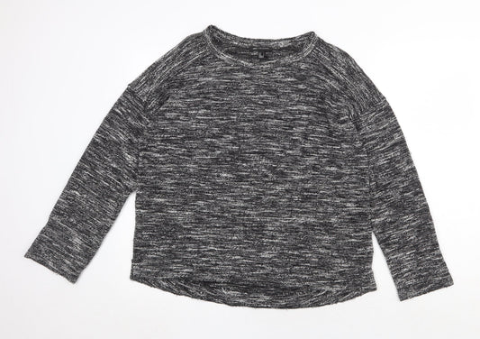 MNG Womens Grey Round Neck Acrylic Pullover Jumper Size L