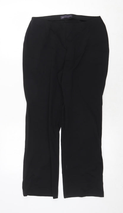 Womens UK Size 10 Marks and Spencer Regular Fit  Black Trousers