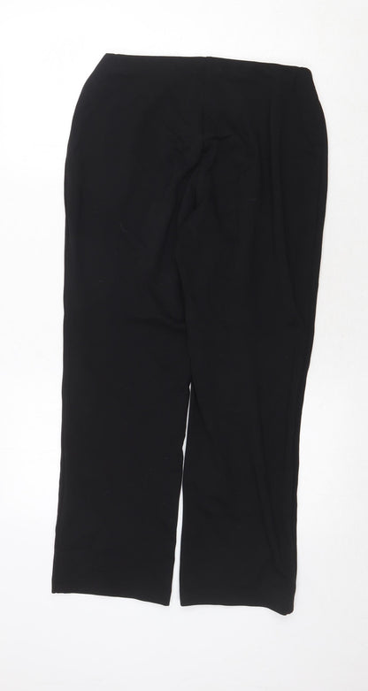 Womens UK Size 10 Marks and Spencer Regular Fit  Black Trousers