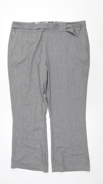 Womens UK Size 18 Marks and Spencer Regular Fit  Grey Trousers