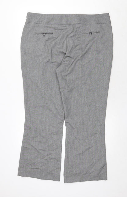 Womens UK Size 18 Marks and Spencer Regular Fit  Grey Trousers