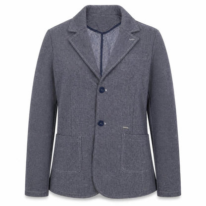 Gaudi Womens Blue Geometric Jacket Blazer Size 16 Button