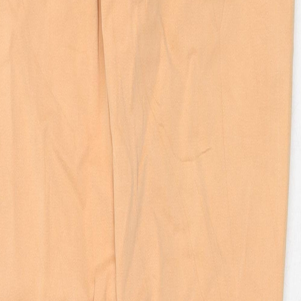 7 For All Mankind Womens Orange Cotton Skinny Jeans Size 26 in Regular Zip