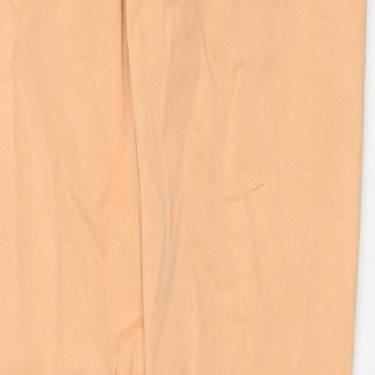 7 For All Mankind Womens Orange Cotton Skinny Jeans Size 26 in Regular Zip