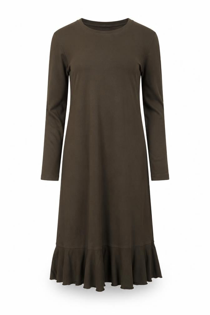 Zara Womens Green Cotton A-Line Size S Round Neck Pullover