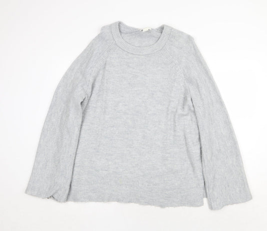 Womens UK Size L H&M Grey Pullover Jumper